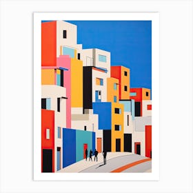 Ipanema Beach, Brazil, Bold Outlines 4 Art Print