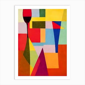 Bahama Mama Paul Klee Inspired Abstract Cocktail Poster Art Print