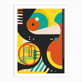Abstract Musical Instruments Art Print