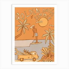 Golden Days of Summer - Tropicool Studio Art Print