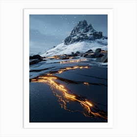 Lava Lake Art Print