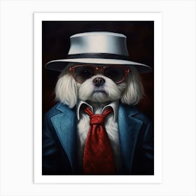 Gangster Dog Shih Tzu 2 Art Print