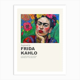 Museum Poster Inspired By Frida Kahlo 3 Art Print