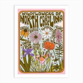 North Carolina Wildflowers Art Print