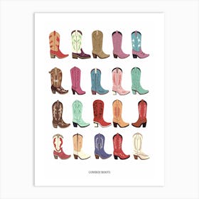 Cowboy Boots 2 Art Print