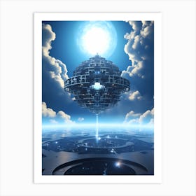 Spaceship In The Sky 1 Art Print