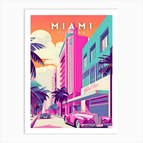 Miami Florida Travel Art Print