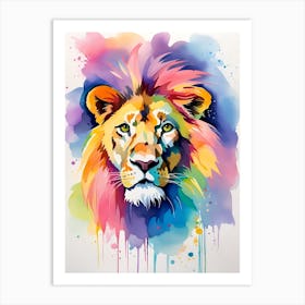 Lion Painting 13 Art Print