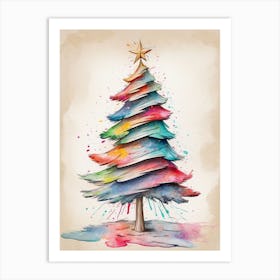 Christmas Tree Canvas Print  Art Print