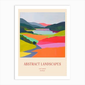 Colourful Abstract Loch Lomond Scotland 3 Poster Art Print