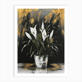 White Lilies 1 Art Print