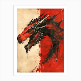 Red Dragon Art Print