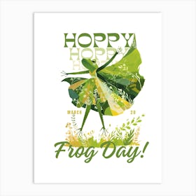 Happy World Frog Day Art Print