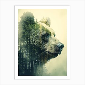 Bear In The Forest 6 Art Print