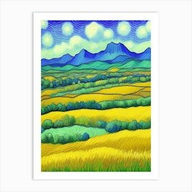 Yellow Fields Art Print