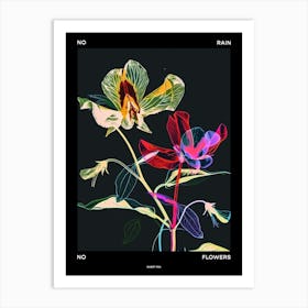 No Rain No Flowers Poster Sweet Pea 1 Art Print