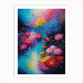 Rain Of Flowers Art Print