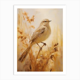 Bird Painting Mockingbird 2 Art Print
