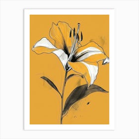 Yellow Lily 2 Art Print