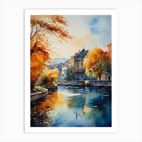 Autumn In Ljubljana Art Print