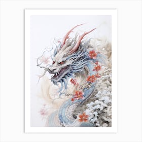 Dragon Close Up Traditional Chinese Style 1 Art Print