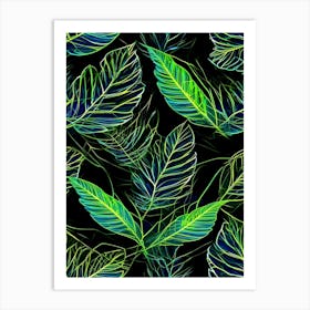 Electric Foliage Art Print