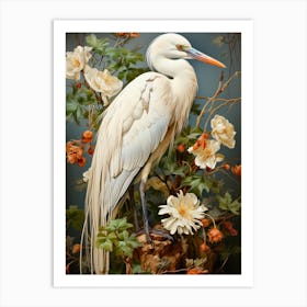 White Heron Art Print