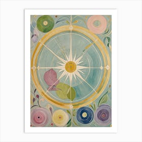 Pastel Compass Art Print