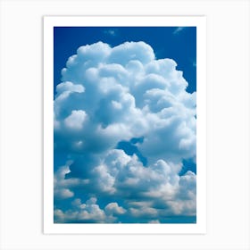 Blue Sky With Clouds Art Print