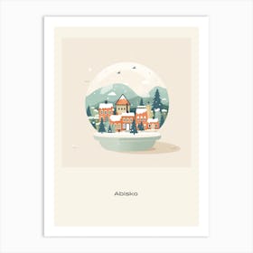 Abisko Sweden Snowglobe Poster Art Print