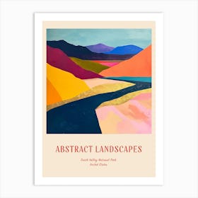 Colourful Abstract Death Valley National Park Usa 4 Poster Art Print