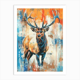 Elk Painting 1 Art Print