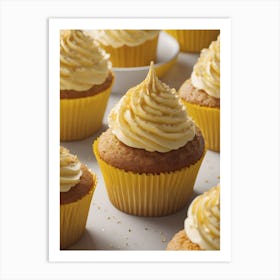 Golden Cupcakes Art Print