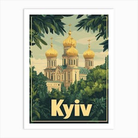 Aihrgdesign A Vintage Travel Poster Of Kyiv 1 Art Print