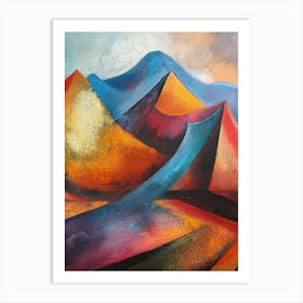 Abstract - Mountains Art Print