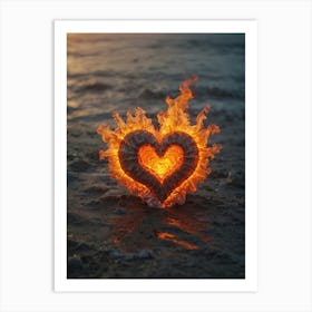 Heart Of Fire 32 Art Print