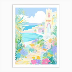 Gallipoli, Italy Colourful View 2 Art Print