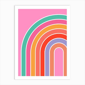 Pink Rainbow Art Print