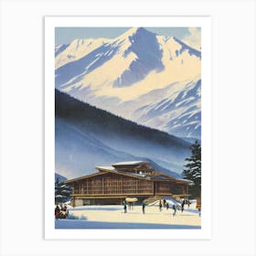 Hakuba 47, Japan Ski Resort Vintage Landscape 1 Skiing Poster Art Print