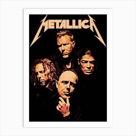 Metallica band music 1 Art Print