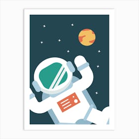 Astronaut - Kids Space Art Print