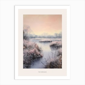 Dreamy Winter National Park Poster  The Broads England 4 Art Print