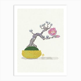 Bonsai Tree - Japanese Quince Art Print