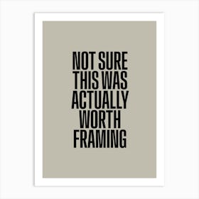 Framing Art Print