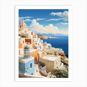 Oia Village 2 Art Print