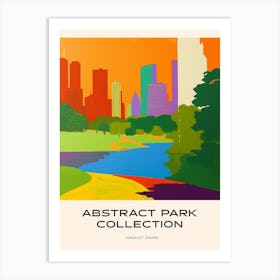 Abstract Park Collection Poster Grant Park Chicago United States 1 Art Print