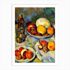 Mushroom 2 Cezanne Style vegetable Art Print