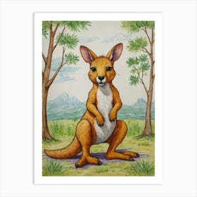 Kangaroo 16 Art Print