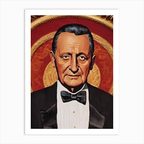 George C Scott Illustration Movies Art Print