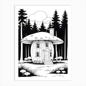 Mushroom House Art Print